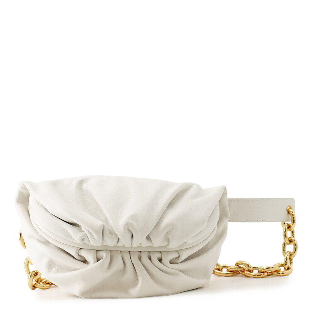 Bottega Veneta Body Bag The Chain Pouch Calf Leather 651445 BOTTEGA VENETA Wh...